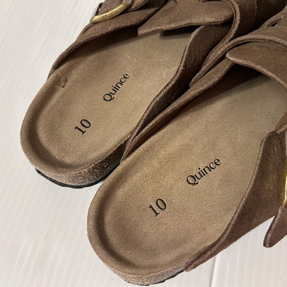 Quince Brown Suede Mules - Picture 7 of 7